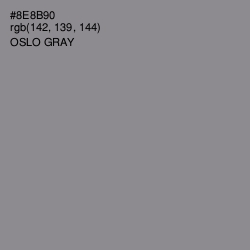 #8E8B90 - Oslo Gray Color Image